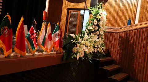 آماده‌سازی سالن مراسم اختتامیه دوازدهمین جشنواره بین‌المللی پویانمایی تهران