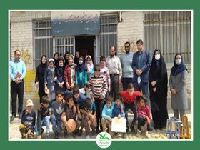 افتتاح دو کتابخانه در مدارس کم برخوردار روستاهای سامن