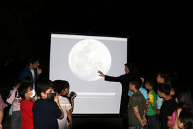 رصد ماه و اجرام آسمانی در مرکز فرهنگی هنری شماره سه ساری