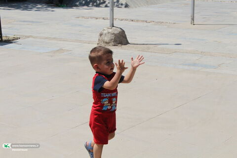 تماشاخانه سیار کانون در منطقه ازاد ارس، یک روز شاد با کودکان در کنار رود ارس (1)