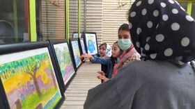 نمایشگاه نقاشی" از قربان تا غدیر"در کانون پرورش فکری کودکان و نوجوانان بیجار برپا شد
