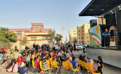 پنجمین اجرای تماشاخانه سیار کانون در استان کرمانشاه/شهرستان اسلام‌آبادغرب