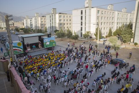 هفتمین اجرای تماشاخانه سیار کانون در شهر کرمانشاه/چهارم مرداد ۱۴۰۱