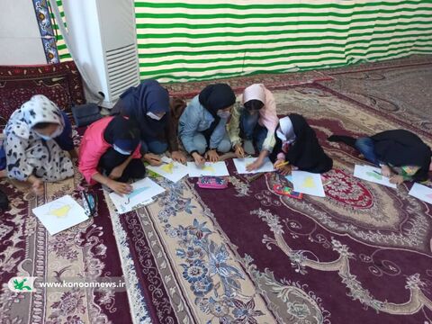 حضور کتابخانه های سیار کانون خوزستان در روستای مظفریه