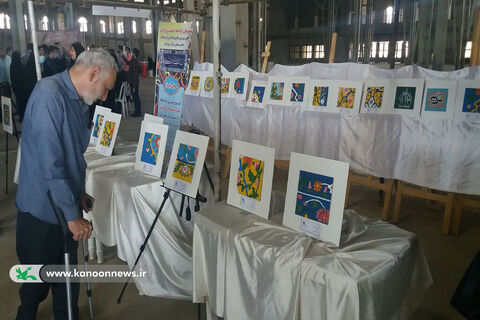 نمایشگاه آثار اعضا و مربیان کانون در مصلای سمنان