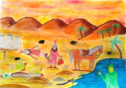 نمایشگاه مجازی آثار نقاشی اعضای مراکز کانون خراسان جنوبی با موضوع محرم