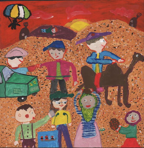 امیرعلی شفیعی 9 ساله از بشرویه خراسان جنوبی برنده دیپلم افتخار مسابقه بین‌المللی نقاشی اوورا کشور پرتغال در سال 2021