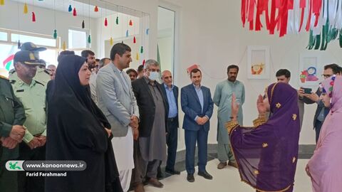 افتتاح مرکز فرهنگی‌هنری کانون پرورش فکری کودکان و نوجوانان سیستان و بلوچستان در سیب و سوران