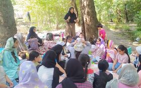 تمرین مهارت‌های زندگی نوجوانان رامیانی در طبیعت