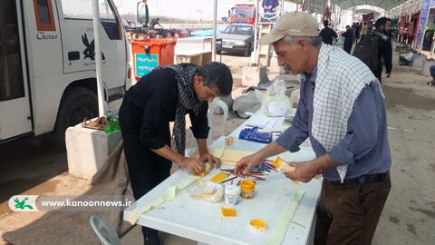 سومین روز حضور کتابخانه های سیار کانون خوزستان در مرز شلمچه