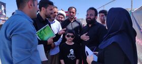 سید احمد عبودتیان ریاست خاتم الاوصیا و دستیار رئیس جمهور در امر مردمی‌سازی از موکب کودک و نوجوان استان کردستان بازدید کرد