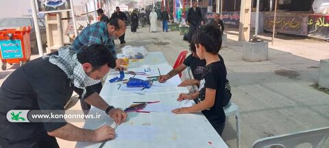 پنجمین روز حضور کتابخانه های سیار کانون خوزستان در گذرگاه مرزی شلمچه