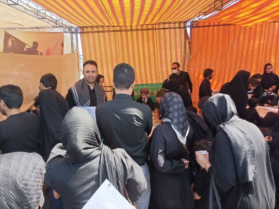 موکب فرهنگی و هنری کانون استان اردبیل در آستانه امامزاده سید صدرالدین برپا شد