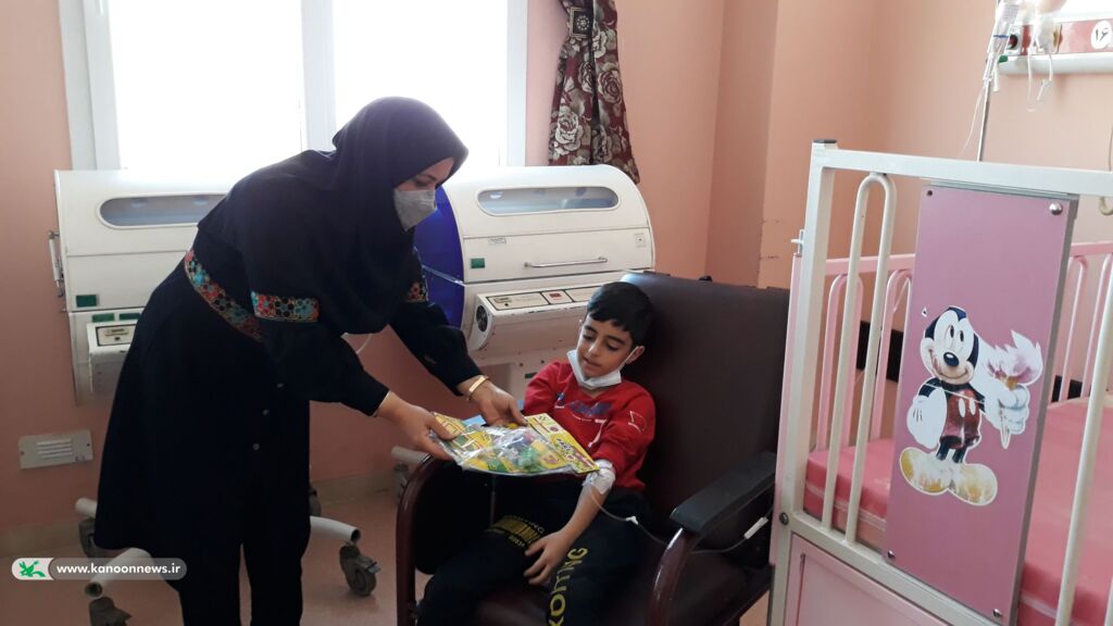 عیادت از کودکان بستری در بیمارستان الغدیر ابهر