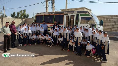 اعزام کتابخانه های سیار کانون خوزستان به روستای عین از توابع شهرستان شوش