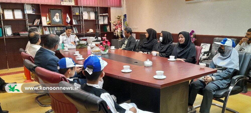 دیدار اعضای کانون پرورش فکری سیستان و بلوچستان با رییس پلیس راهور