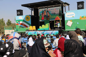 نمایش جک و لوبیای سحرآمیز در دولت آباد نمین و محله‌ی نیار اردبیل اجرا شد