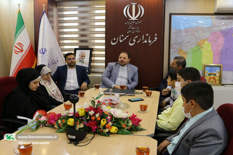 دیدار مدیرکل و اعضای کانون سمنان با مقامات استانی