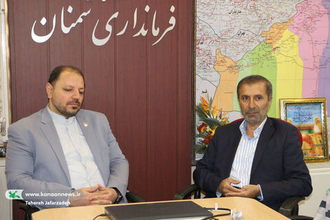 دیدار مدیرکل و اعضای کانون سمنان با مقامات استانی
