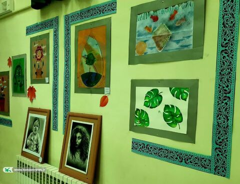 برگزاري نمايشگاه آثار هنري (رنگین نگاه) در مرکز قیدار