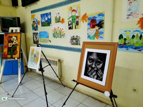 برگزاری نمایشگاه آثار هنری (رنگین نگاه) در مرکز قیدار
