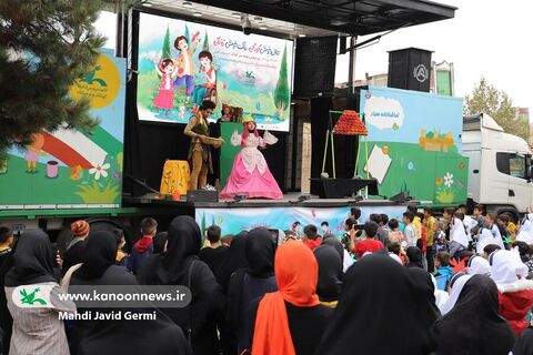 سومین اجرای تماشاخانه سیار کانون در شهر انگوت