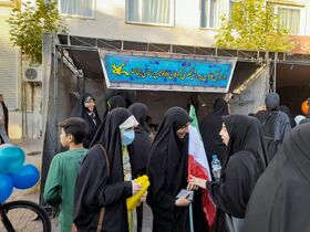 غرفه نقاشی کانون زنجان در اجتماع پرشور همدلی بانوان فاطمی