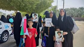 حضور اعضا و مربیان کانون استان بوشهر در راهپیمایی ۱۳ آبان