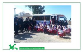 اعزام کتابخانه سیار کانون خوزستان به روستای بنادر شهرستان شوش