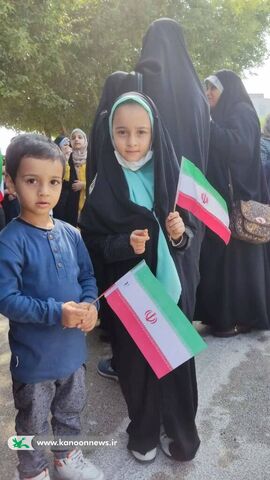 حضور اعضا و مربیان کانون استان بوشهر در راهپیمایی 13 آبان