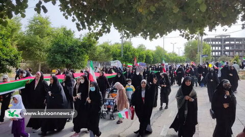 حضور اعضا و مربیان کانون استان بوشهر در راهپیمایی 13 آبان