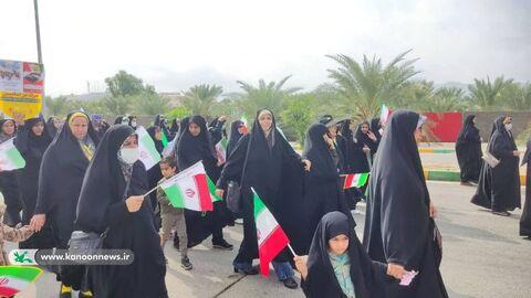 حضور اعضا و مربیان کانون استان بوشهر در راهپیمایی 13 آبان