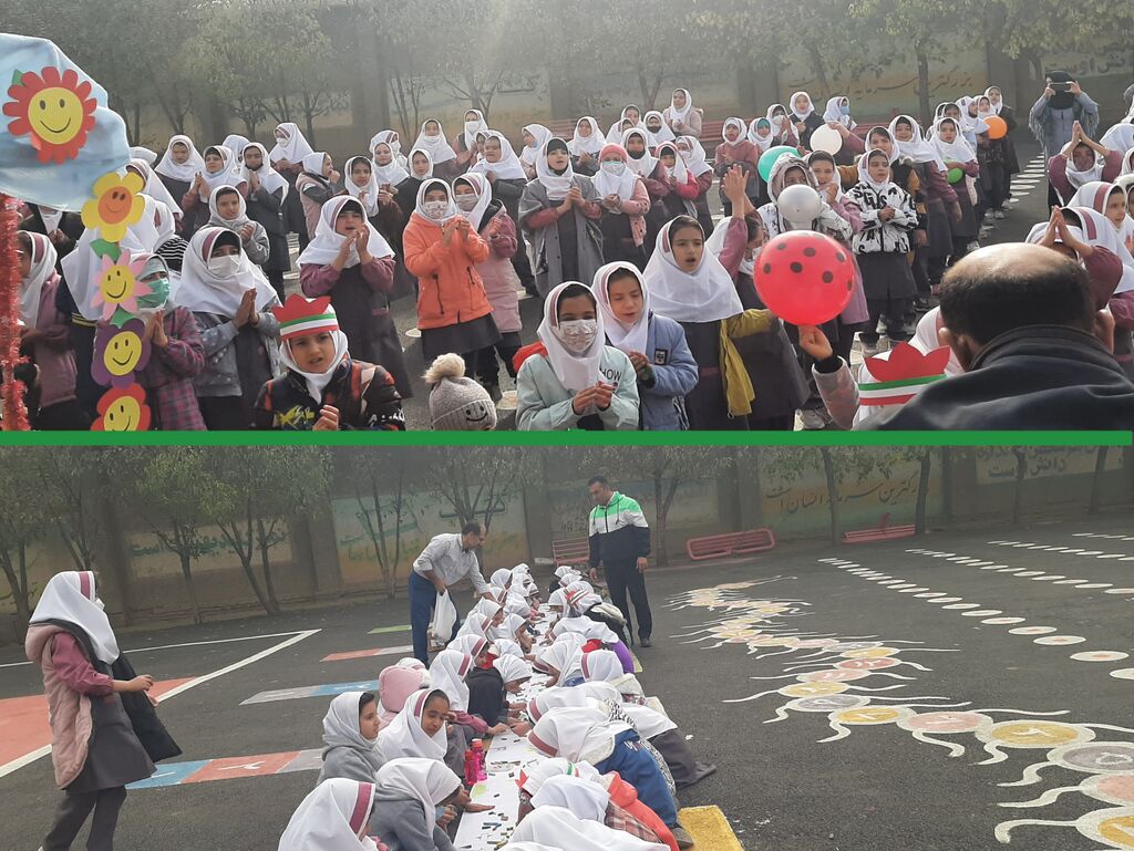 حضور کتابخانه سیار روستایی همدان در روز دانش آموز در روستای انصارالامام