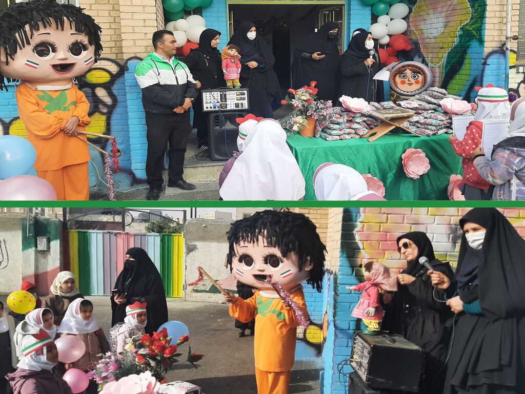 حضور کتابخانه سیار روستایی همدان در روز دانش آموز در روستای انصارالامام