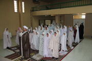 اقامه نماز جماعت با حضور اعضای دختر کانون چایپاره