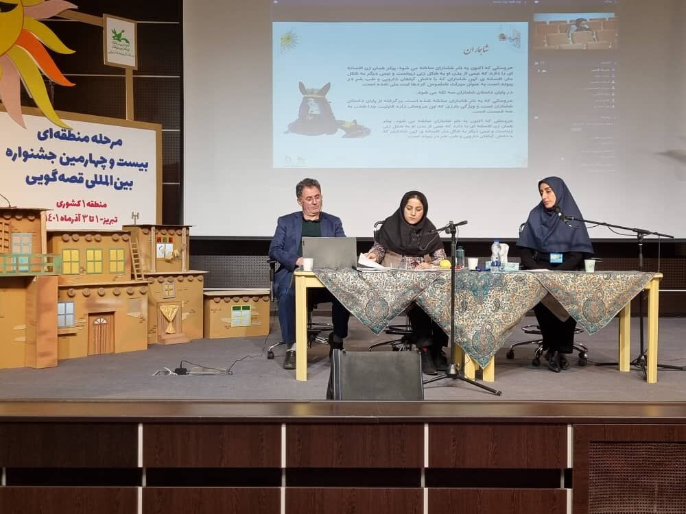 نشست تخصصی قصهگویی نشست تخصصی "چند قصه، چند نشانه" در جشنواره منطقه ۱ کشوری در تبریز