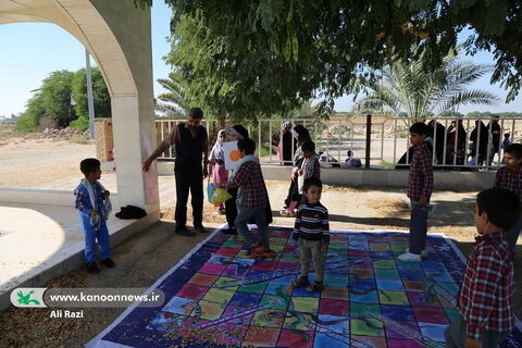 پیک امید کانون استان بوشهر میهمان کودکان روستای دهنو