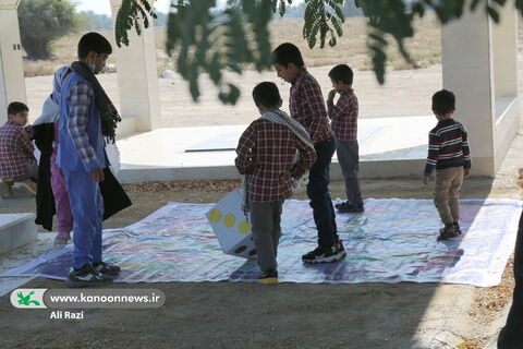 پیک امید کانون استان بوشهر میهمان کودکان روستای دهنو