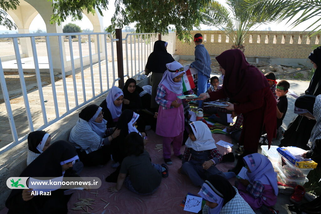 پیک امید کانون استان بوشهر میهمان کودکان روستای دهنو