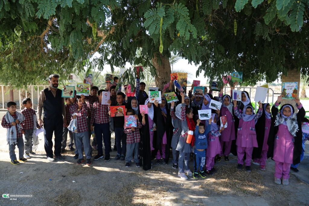 پیک امید کانون استان بوشهر میهمان کودکان روستای دهنو