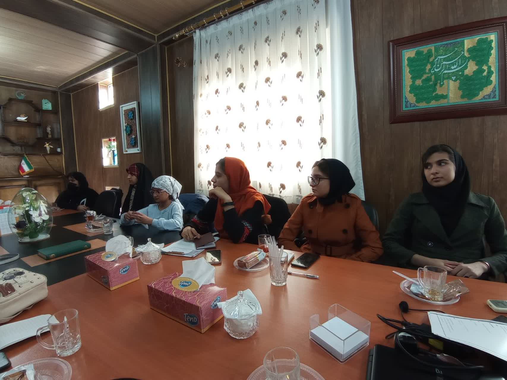 دومین جلسه کارگروه مشورتی نوجوانان دختر مدیر کل کانون کرمانشاه