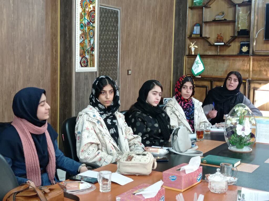 دومین جلسه کارگروه مشورتی نوجوانان دختر مدیر کل کانون کرمانشاه