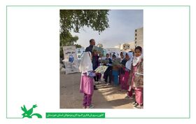 ویژه برنامه "سفردانایی" کتابخانه‌های سیار کانون خوزستان برگزار شد