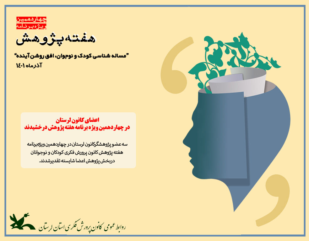 درخشش اعضای کانون لرستان درچهاردهمین ویژه برنامه هفته پژوهش اعضای کانون لرستان در چهاردهمین ویژه برنامه هفته پژوهش درخشیدند