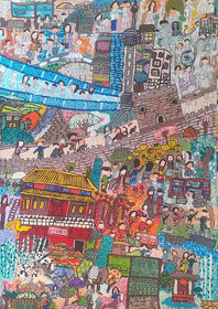 مهشید قاسمی عضو 13 ساله کانون کهریسنگ در جشنواره نقاشی «سرزمین افسانه‌ها» خوش درخشید
