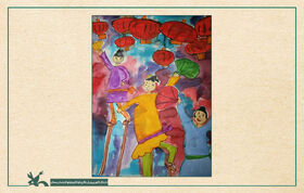 درخشش عضو کودک مجتمع کانون سمنان در جشنواره نقاشی
