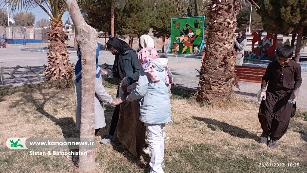 اعضای کانون سیستان و بلوچستان به پویش پاکسازی پارکها پیوستند