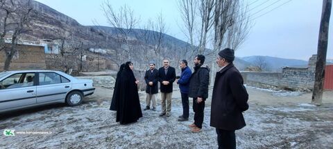 بازدید مسوولان کانون استان آذربایجان غربی از مناطق زلزله‌زده شهرستان خوی