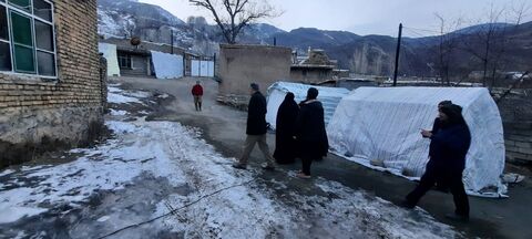 بازدید مسوولان کانون استان آذربایجان غربی از مناطق زلزله‌زده شهرستان خوی