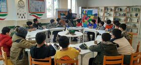 معرفی «پرچم ایران» به دانش‌آموزان در مرکز شماره ۳ کانون کرج